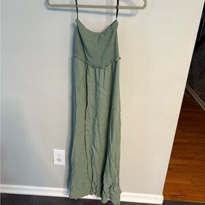 Women’s Forever 21 classic olive Green Strapless Dress, S